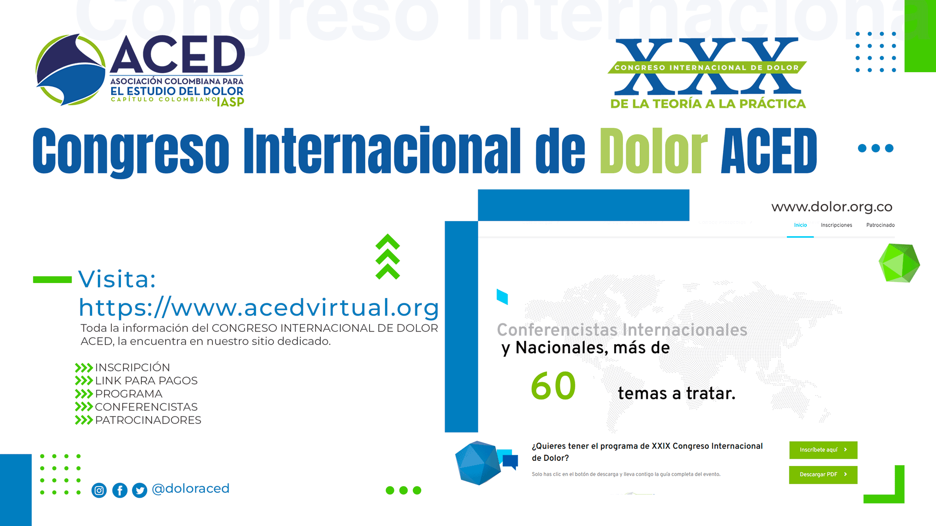 XXX CONGRESO INTERNACIONAL DE DOLOR